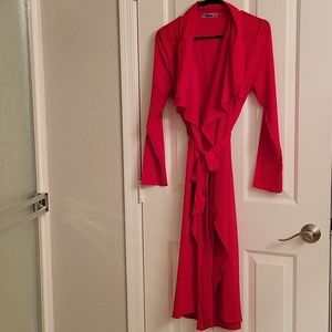 Long Red Coverup